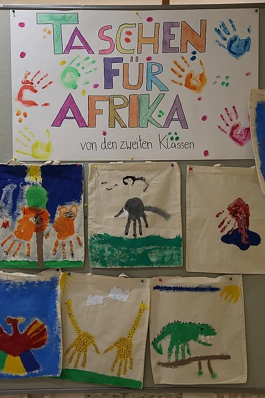 Handbedruckte Stofftaschen