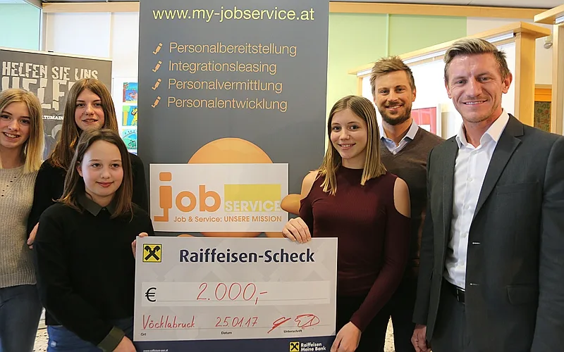 Jobservice danke für € 2.000