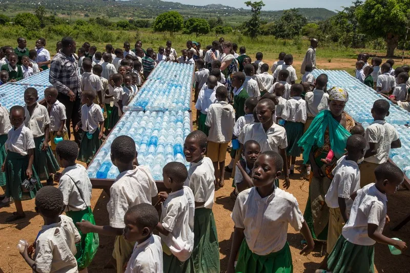 Wasserdesinfektion in Tansania