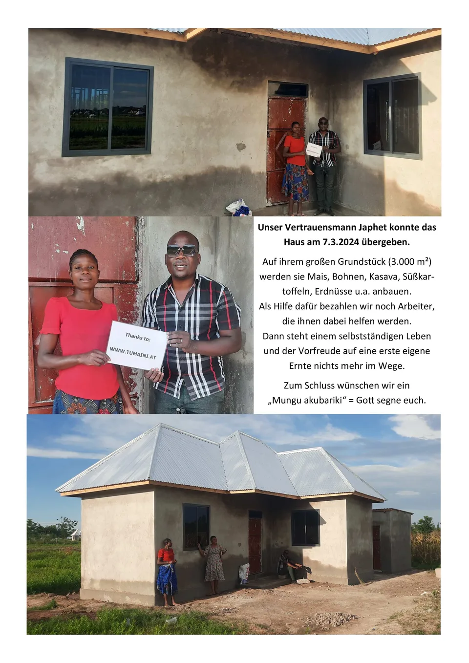 TUMAINI baut das 13. Haus