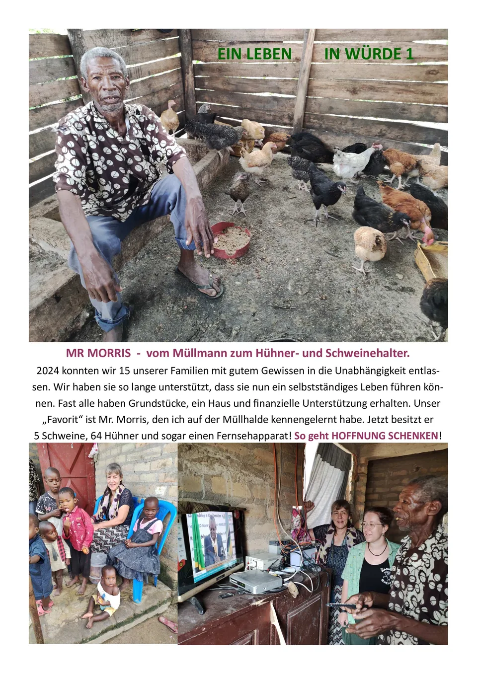 Unsere Familien - ein Leben in Würde